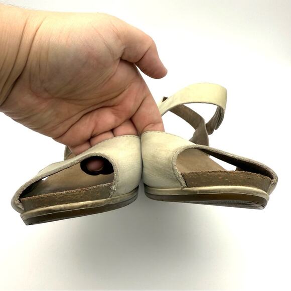 Dansko Vera Wedge Sandal Oyster Cream Nubuck EU 39 US 8.5-9 - Picture 4 of 12